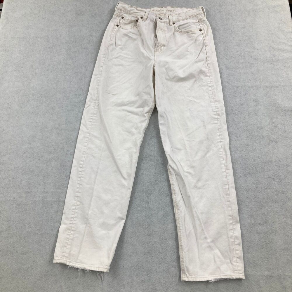 American Eagle Outfitters Women's Size 10 Highest Rise Baggy Straight Jeans